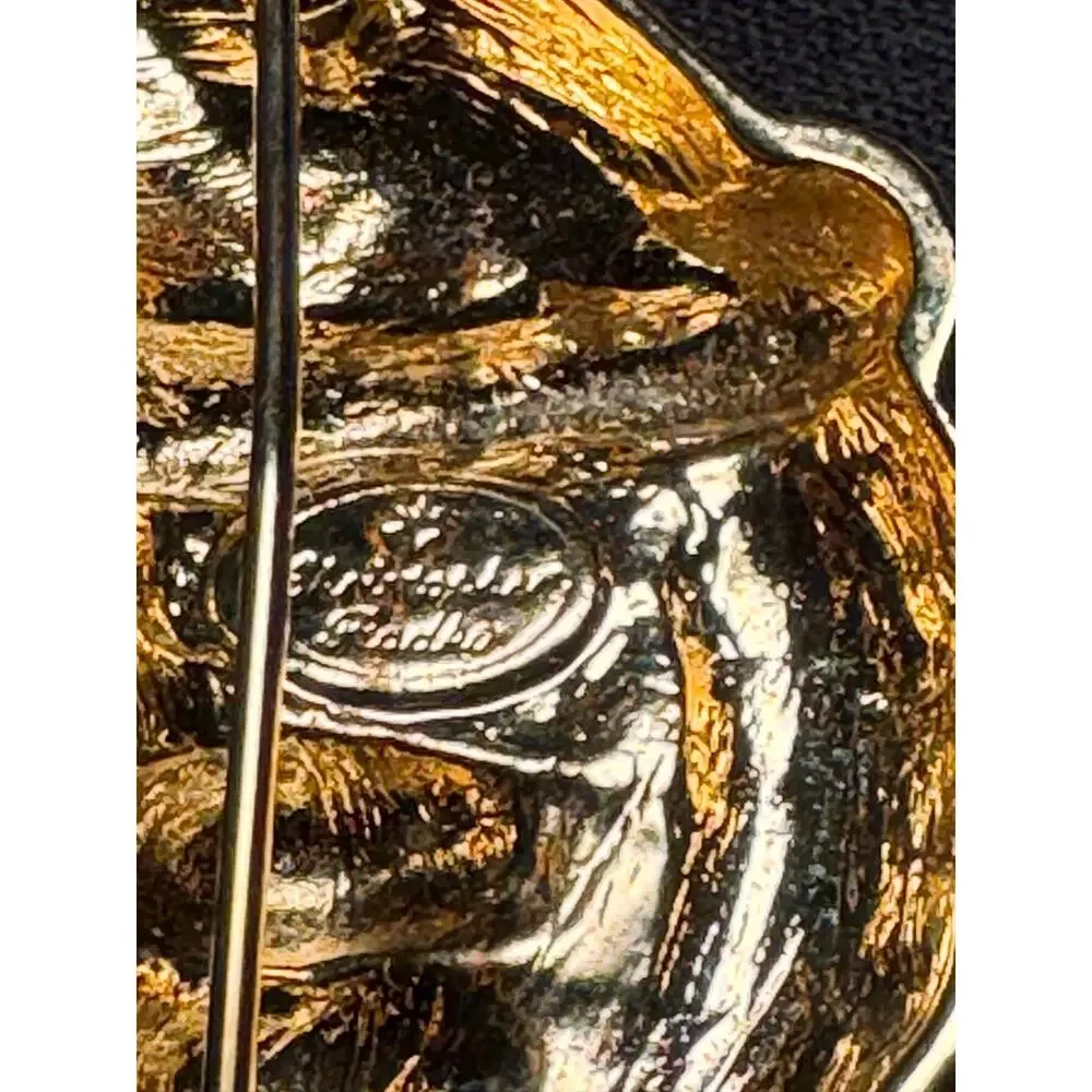 Vintage Christopher Radko Enamel Santa Claus Brooch